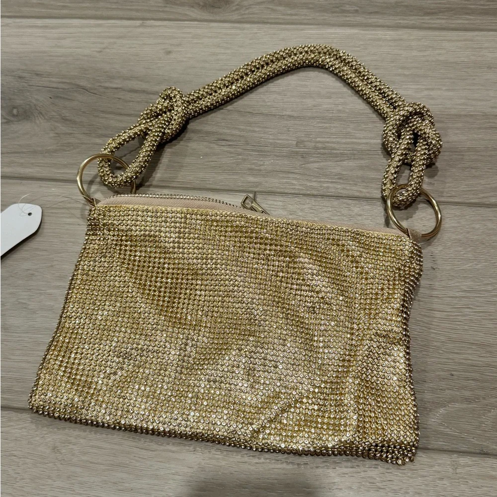 Gold Rhinestone Purse - Picture 2 of 3